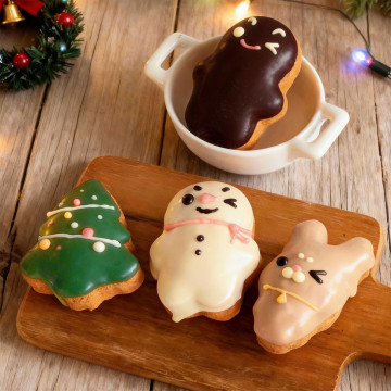 交換禮物聖誕限定造型甜甜圈｜單顆包裝聖誕點心、交換禮物推薦｜Maru maru donuts 阿丸甜甜圈【單顆包，每種口味請下10以上數量】未滿不出貨