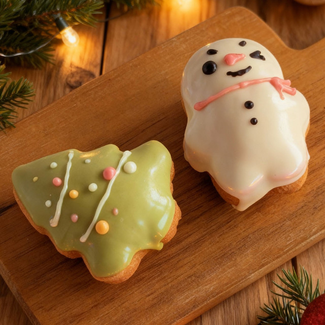 交換禮物聖誕限定造型甜甜圈｜單顆包裝聖誕點心、交換禮物推薦｜Maru maru donuts 阿丸甜甜圈【單顆包，每種口味請下10以上數量】未滿不出貨