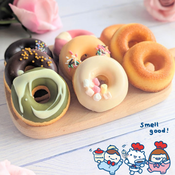 阿丸X麻吉貓甜點禮盒｜9入法式瑪德蓮甜甜圈｜公益聯名限定送禮首選