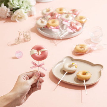 【免運】迷你甜甜圈棒棒糖3種口味100支❘婚禮小物活動贈品生日小物