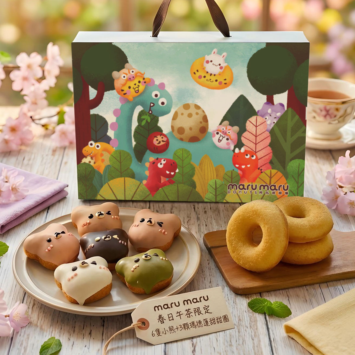 精緻恐龍插畫手提禮盒包裝設計